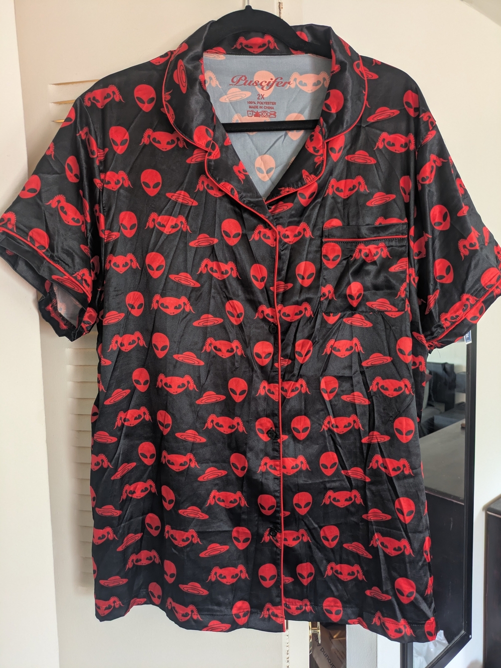 Official Puscifer Alien Satin Pajama Set 2X